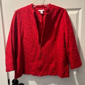 Dressbarn Red Jacket size 2X